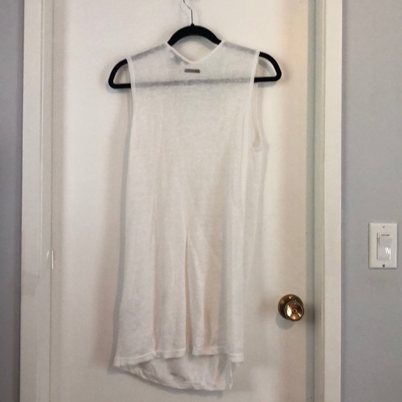 Armani Exchange White Drape Vest - XS - Picture 2 of 4